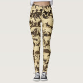 Cat Symphony, 1868 by Moritz von Schwind Leggings (Voorkant)