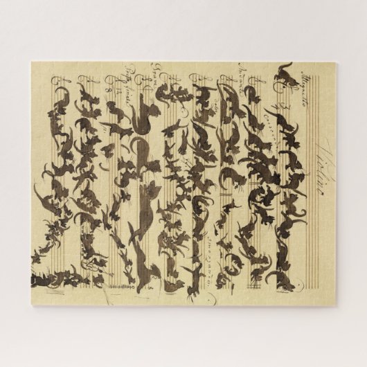 Cat Symphony door Moritz von Schwind Legpuzzel (Horizontaal)