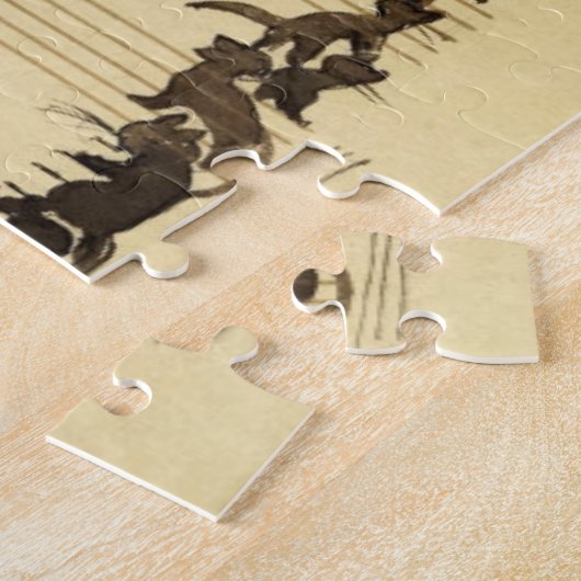 Cat Symphony door Moritz von Schwind Legpuzzel (Zijkant)