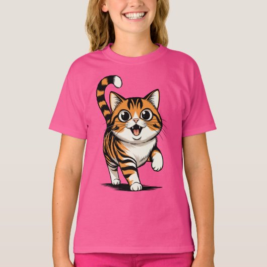 cat t-shirt (Voorkant)