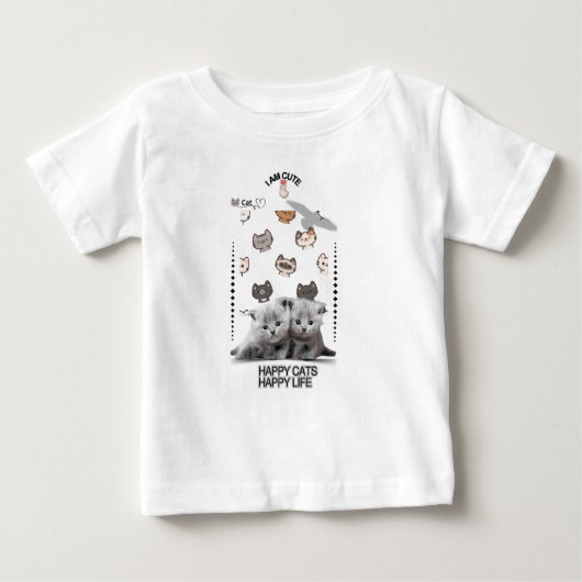 Cat T-Shirt | Funny Kitty cute Style (Voorkant)