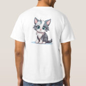 Cat T-shirt van NickysArt (Achterkant)