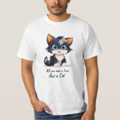 Cat T-shirt van NickysArt (Voorkant)