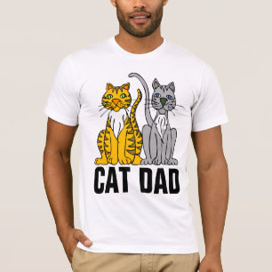 CAT-T-SHIRTS VAN MANNEN VAN KAT-DAD T-SHIRT