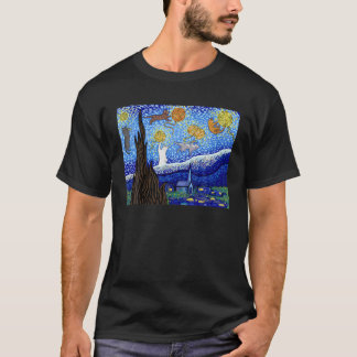 Cat T, Sterrennacht Cat, Womens Cat, Van Gogh Cat T-shirt