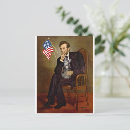 CAT (Tabby2) - Lincoln Briefkaart (Staand voorkant)