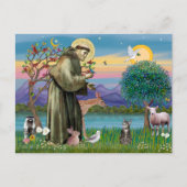 Cat (Tabby 2) - Saint Francis Briefkaart (Voorkant)
