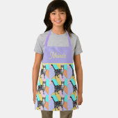 Cat Tabby Pattern Pastel Cats Girls Childs Apron Schort (Insitu)