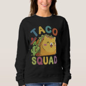 Cat Taco Squad Cinco De Mayo Mexican Party Fiesta  Trui (Voorkant)