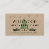 Cat Tail Pinecones Pine Tree Theme  Visitekaartje (Voorkant)