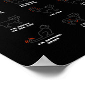 Cat Tail Speak Cat Kitten Meow Animal Poster (Hoek)