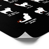 Cat Tail Speak Cat Kitten Meow Animal Poster (Hoek)