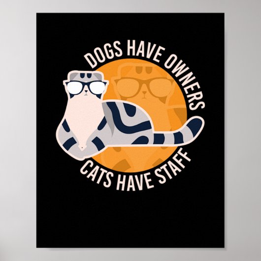 Cat Tail Speak Cat Kitten Meow Animal Poster (Voorkant)