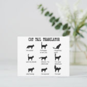 CAT-TAILTRANSLATOR BRIEFKAART (Staand voorkant)