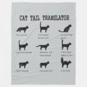 CAT-TAILTRANSLATOR FLEECE DEKEN (Voorkant)