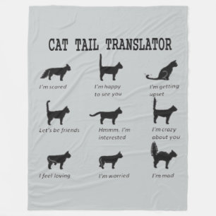 CAT-TAILTRANSLATOR FLEECE DEKEN