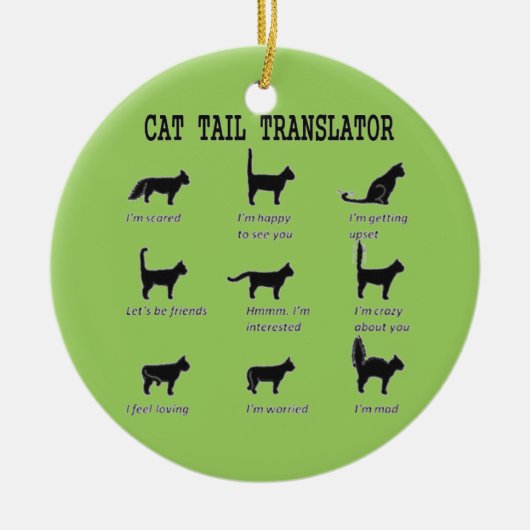 CAT-TAILTRANSLATOR KERAMISCH ORNAMENT (Voorkant)