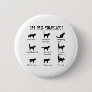 CAT-TAILTRANSLATOR RONDE BUTTON 5,7 CM