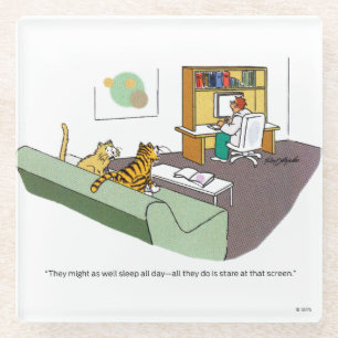 Cat Talk Glazen Onderzetter