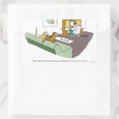 Cat Talk Rechthoekige Sticker (Tas)