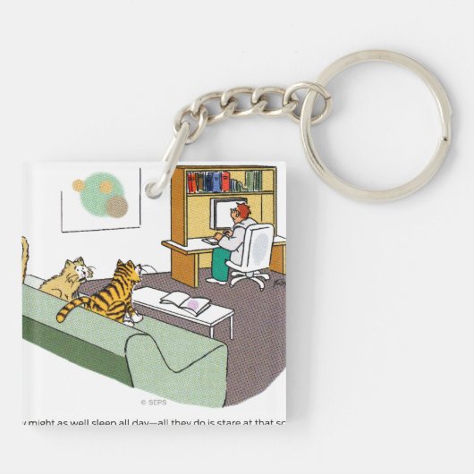 Cat Talk Sleutelhanger (Achterkant)