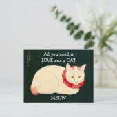 Cat Tama Briefkaart (Staand voorkant)