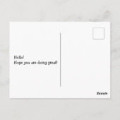 Cat Tama Briefkaart (Achterkant)