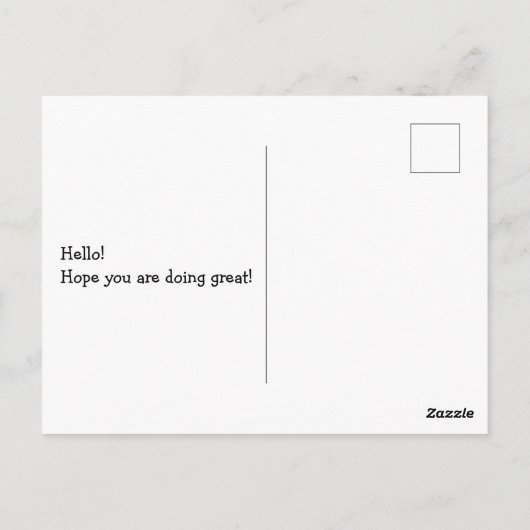 Cat Tama Briefkaart (Achterkant)