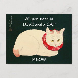 Cat Tama Briefkaart