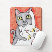 Cat Tango Dance Art Mousepad Muismat (Met muis)