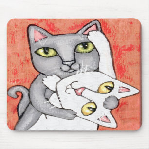 Cat Tango Dance Art Mousepad Muismat
