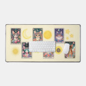 Cat Tarot Card Desk Mat (Keyboard & Muis)