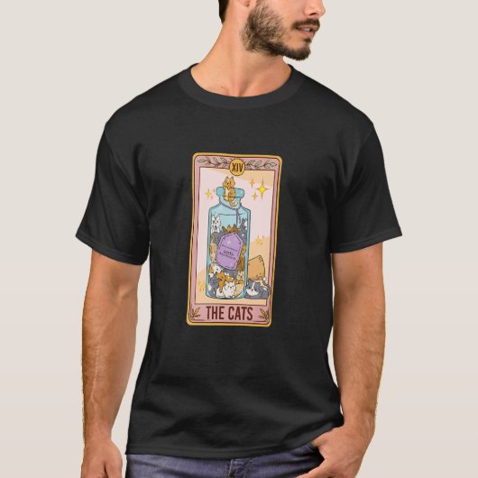 Cat Tarot Kaart Funny Cat Lover Cat Mam Cat Mam T-shirt (Voorkant)