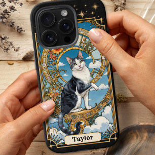 Cat Tarot Kaart Gepersonaliseerde iPhone 16 Pro Ho Hoesje
