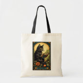 Cat Tarot Kaart Het Reader Ontwerp Tote Bag (Voorkant)