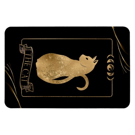 Cat Tarot Kaart Magneet (Horizontaal)