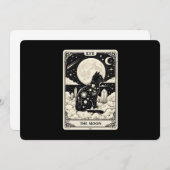 Cat Tarot Kaart The Moon Graphic (Voorkant / Achterkant)