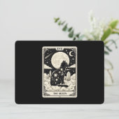 Cat Tarot Kaart The Moon Graphic (Staand voorkant)