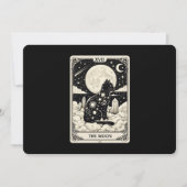 Cat Tarot Kaart The Moon Graphic (Voorkant)