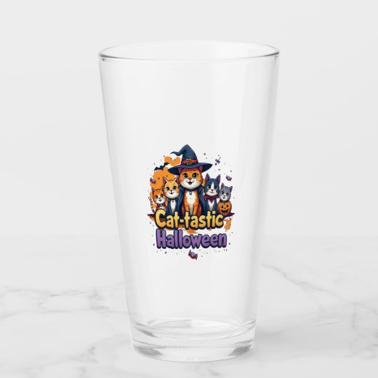 Cat-tastic Halloween Glas (Voorkant)
