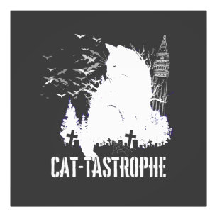 Cat-tastrophe - Een Gotische Tale.b Foto Afdruk