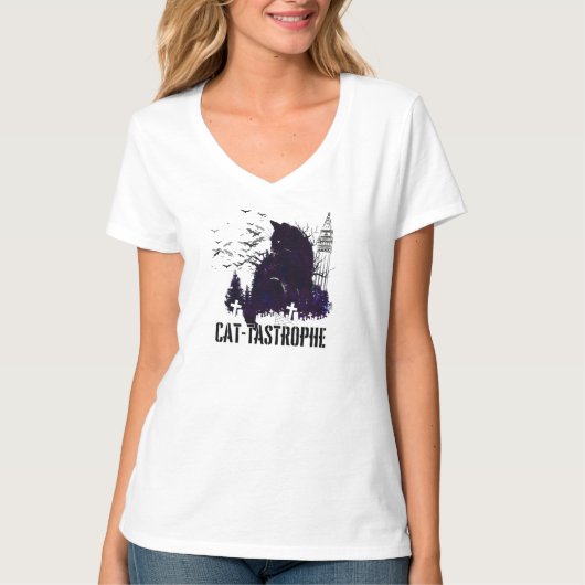 Cat-tastrophe - Een Gotische Tale.w T-shirt (Voorkant)