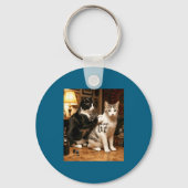 Cat Tattoo Artist 67 Six Seven Seis Siete Brain Ro Sleutelhanger (Voorkant)