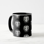 Cat Taurus Zodiac Black Mok (Voorkant links)