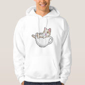 Cat Tea cup Hoodie (Voorkant)