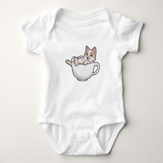 Cat Tea cup Romper (Voorkant)