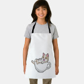 Cat Tea cup Schort (Insitu)