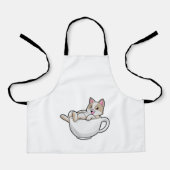 Cat Tea cup Schort (Voorkant)
