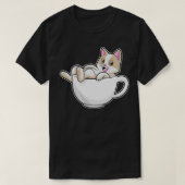 Cat Tea cup T-shirt (Design voorkant)