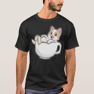 Cat Tea cup T-shirt